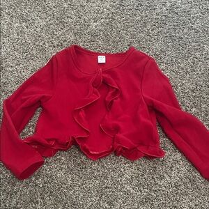 Red Ruffled SHEIN kids size 7 sweater